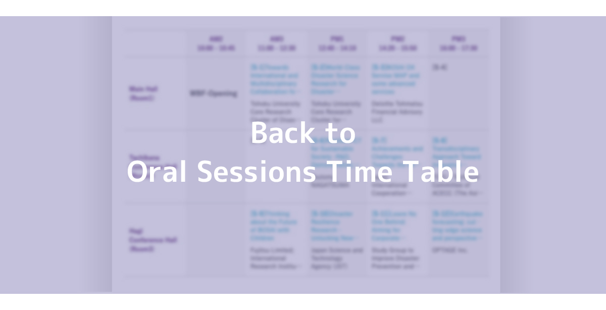 Back to sessions timetable